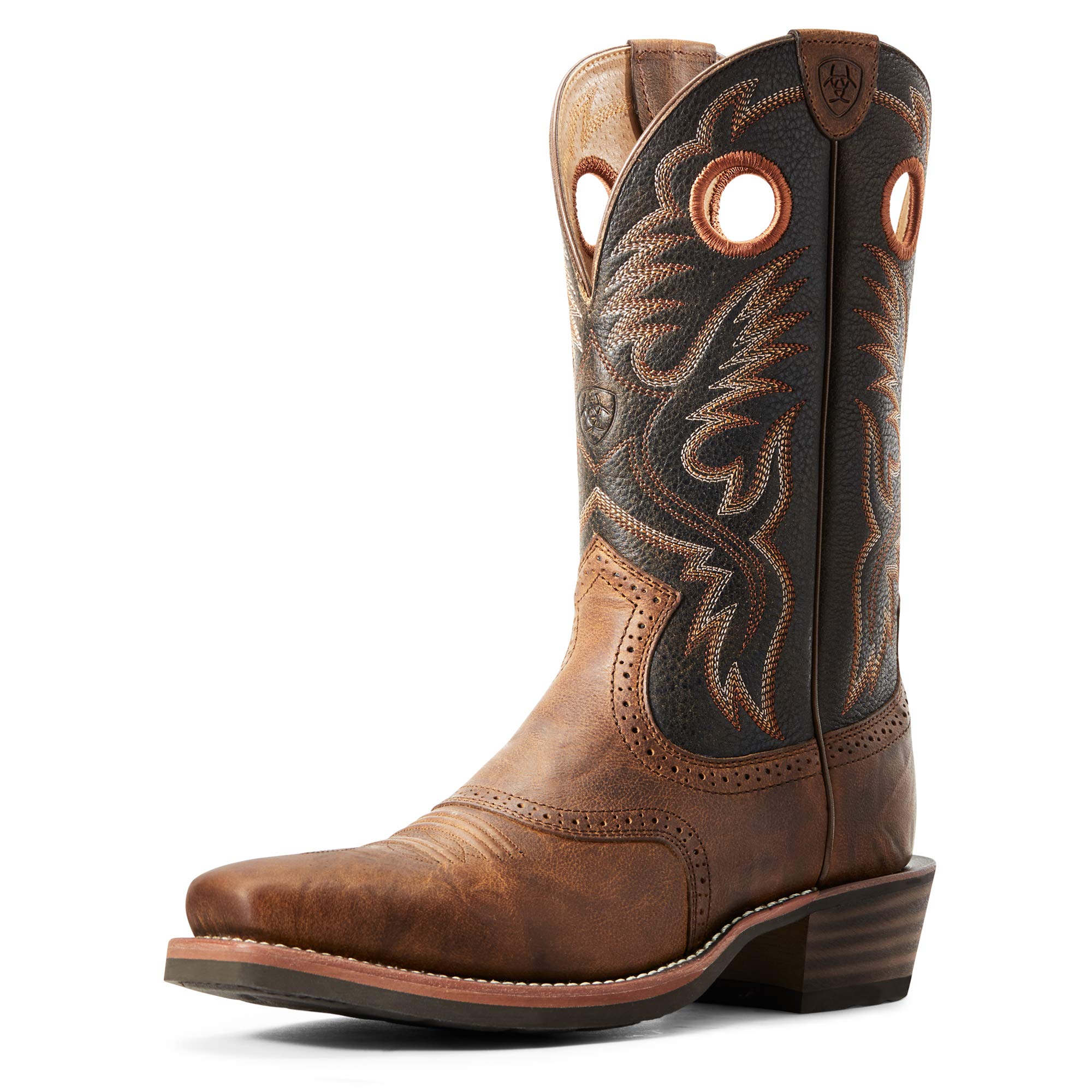 ARIAT Men's Heritage Roughstock Western Boot - Durable Cowboy Boots for Riding, Work & Casual Wear - Perfect for Rodeo, Ranch & Outdoor Activities