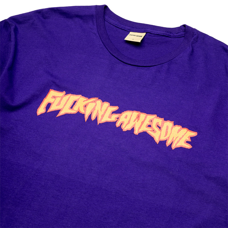 2025 Stamp Logo Graphic T-Shirt for Men & Women - Trendy Purple Cotton Tee - Perfect for Casual Wear, Street Style & Everyday Outfits