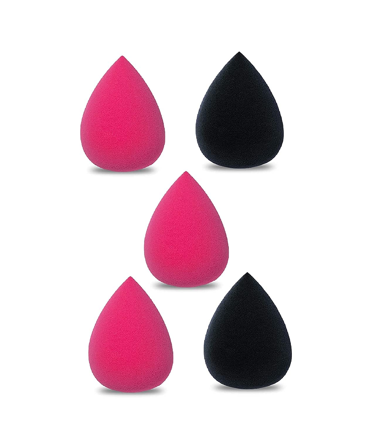 MASTADI Beauty Blender Makeup Sponge - 5 Pack Premium Foundation Blender & Cleaner Puff for Flawless Face Makeup Application - Perfect for Liquid, Cream & Powder Cosmetics