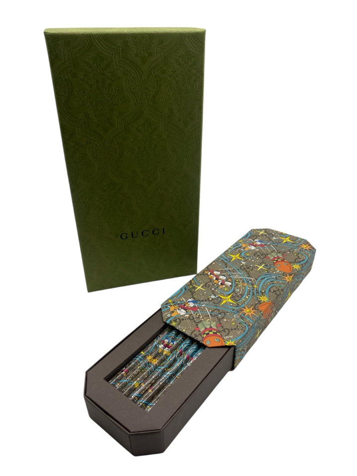 Gucci x Disney Limited Edition Collectible Pencils Set with Gift Box - Perfect for Disney Fans, Collectors & Office Supplies | Great for Gifts, School, Work & Home Decor