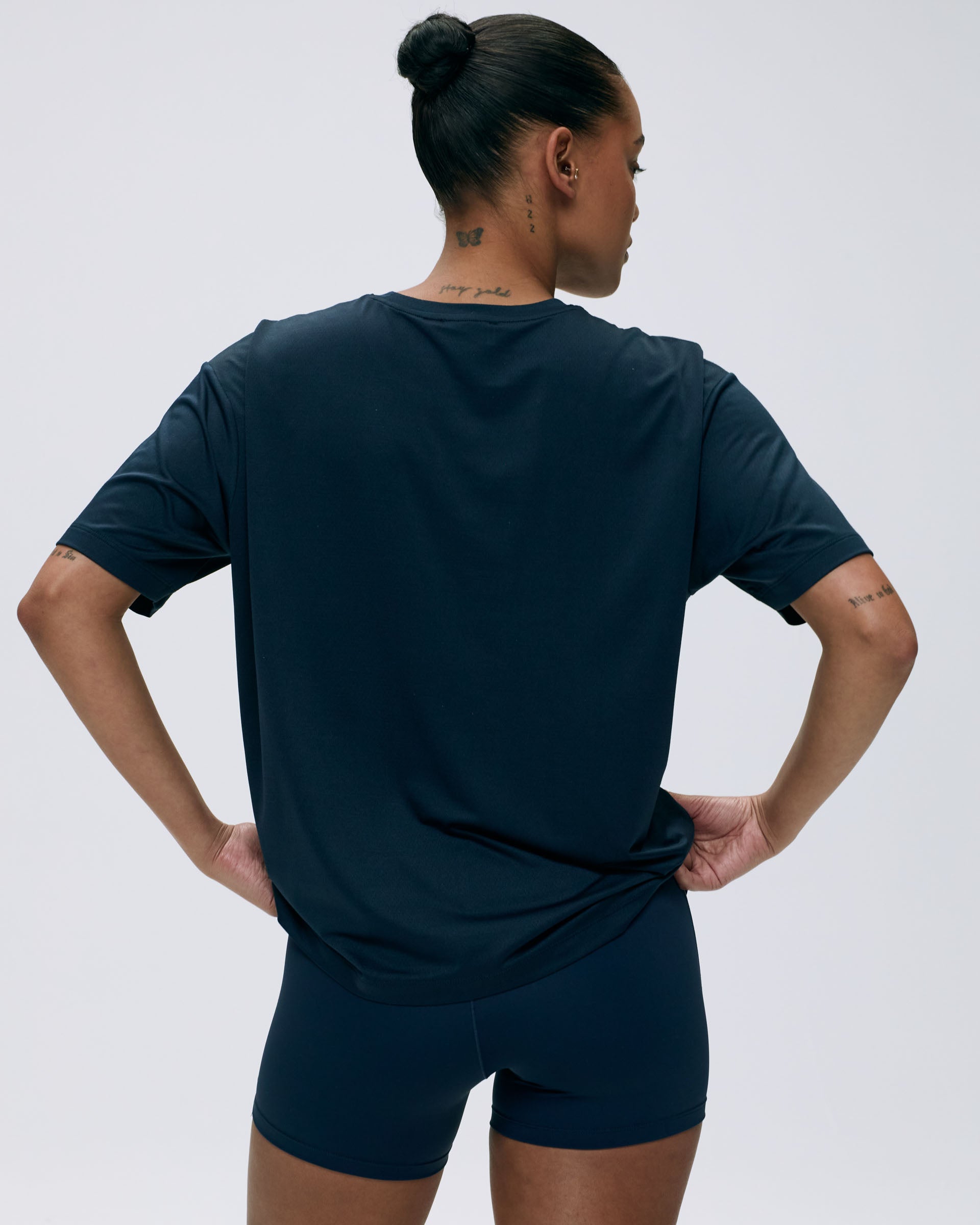 Breathable Mesh Active T-Shirt for Men - Navy Blue | Comfortable Workout & Gym Tee for Running & Training