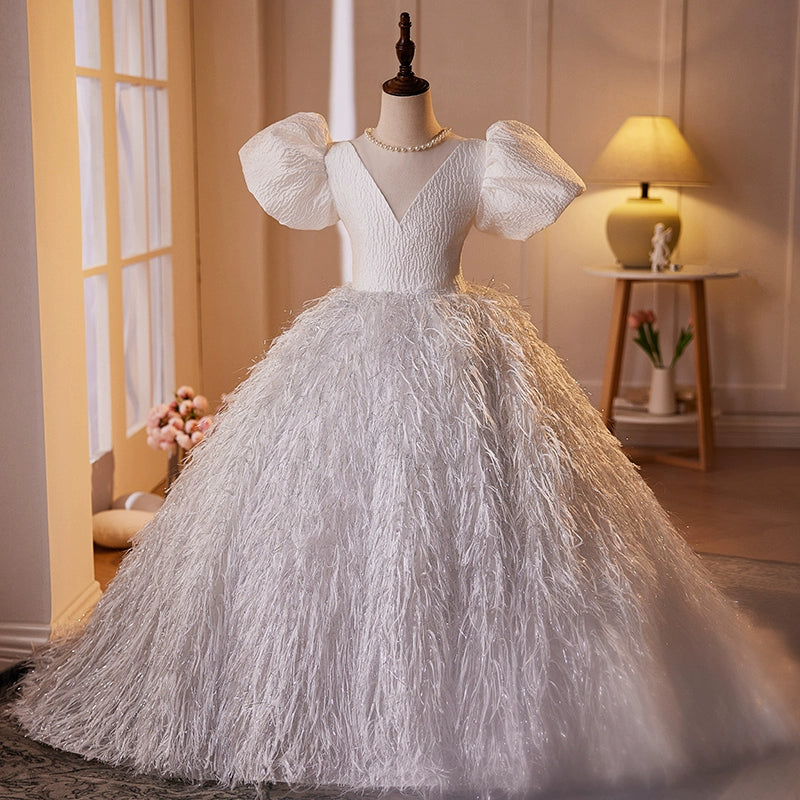 Elegant Baby Girl Flower Girl Dress Toddler Ball Gowns - Perfect for Weddings, Parties & Special Occasions