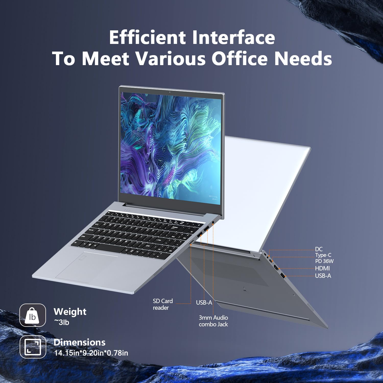 Gaming Laptop i3 12GB RAM 512GB SSD 15.6
