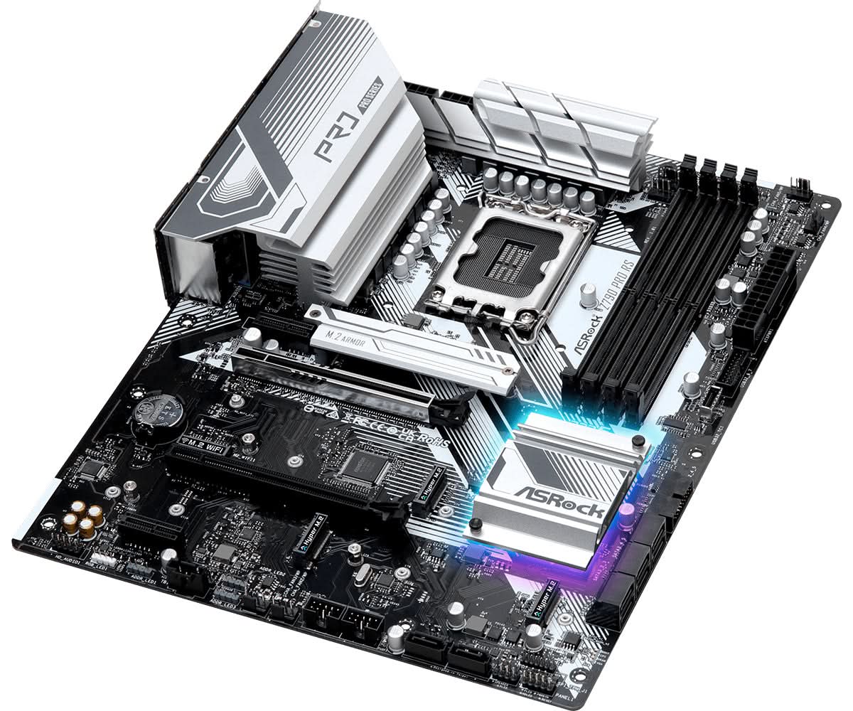 ASRock Z790 Pro RS ATX Motherboard - Intel LGA 1700 Socket, DDR5 RAM Support, PCIe 5.0 | Perfect for Gaming PC Builds, Content Creation & High-Performance Workstations