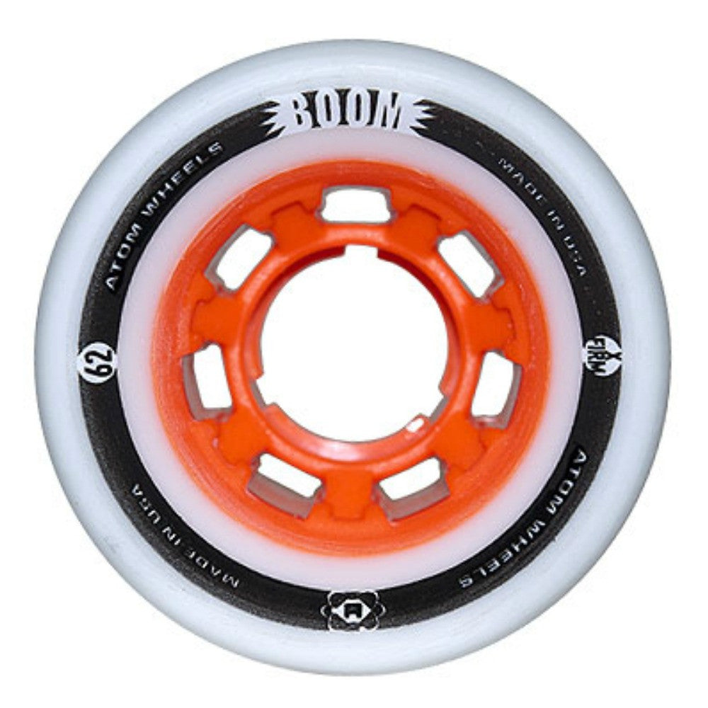 Atom Boom 62mm/44mm Quad Skate Wheels 4 Pack - High Performance Roller Skating Wheels for Indoor & Outdoor Use