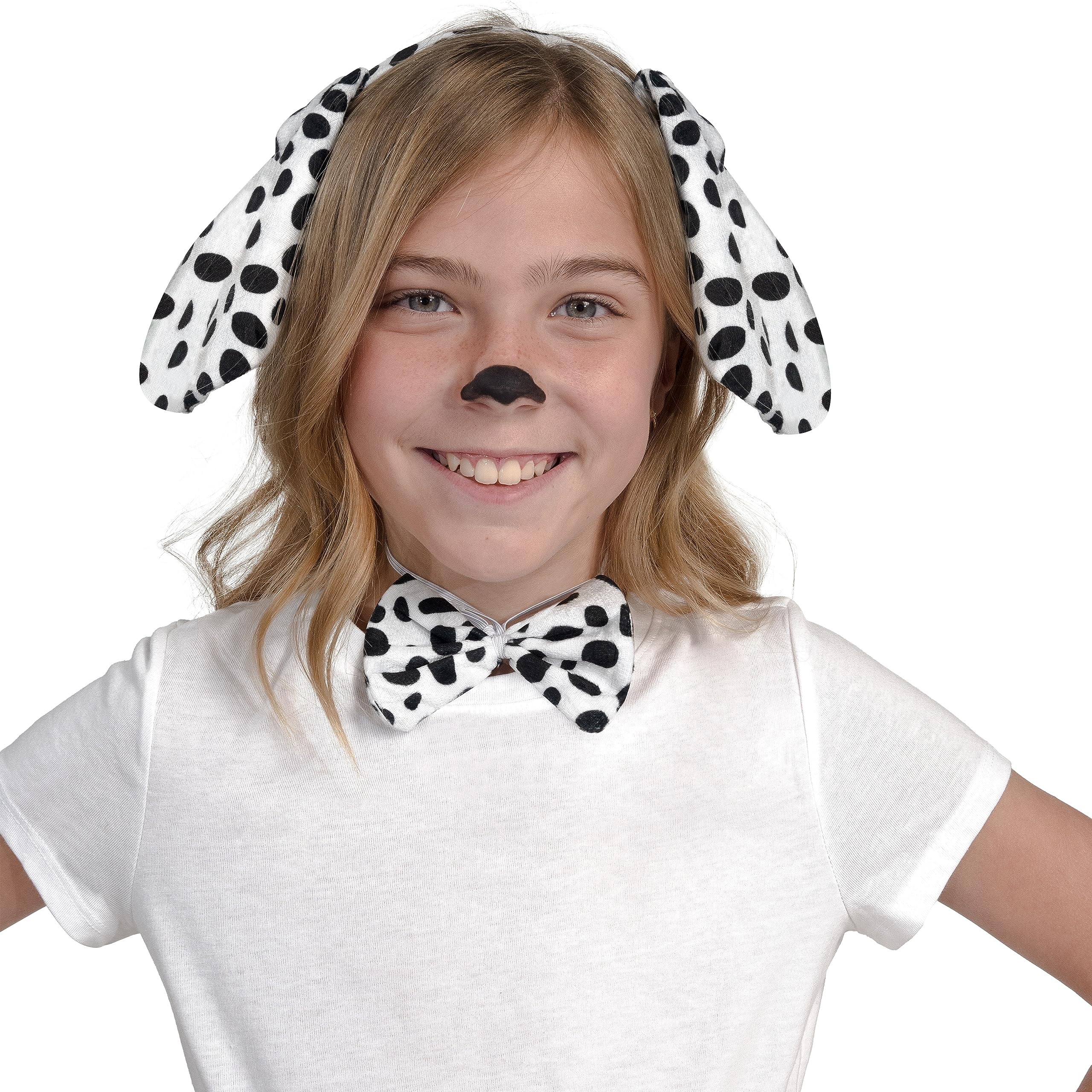 Spooktacular Creations Pink Pig & Dalmatian Costume Accessories Set - Animal Halloween Dress Up Kit for Kids & Adults - Perfect for Halloween Parties, Cosplay Events, and Themed Costume Contests