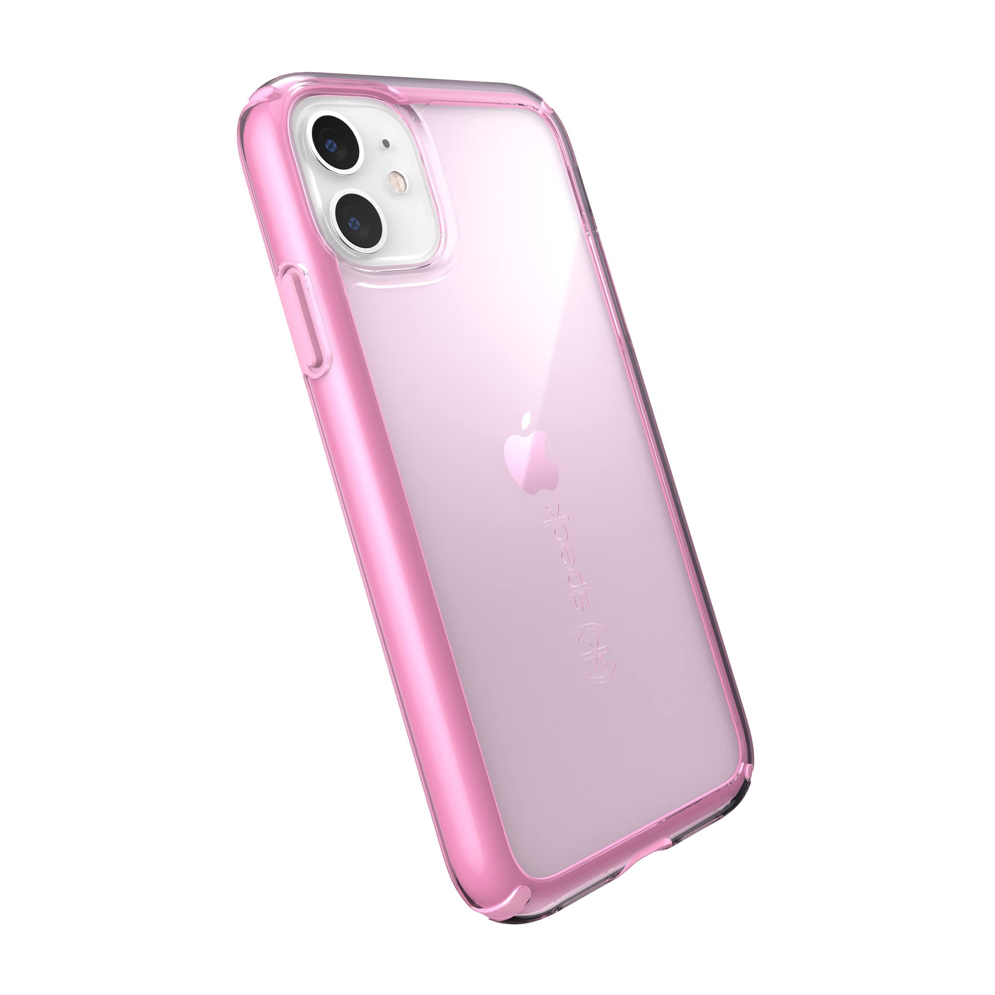 Speck iPhone 11 Case with Drop Protection & Shock Absorption - Dual Layer Design, Slim Fit for iPhone 11 & XR - Pink Tint GemShell | Perfect for Everyday Use, Travel & Outdoor Activities