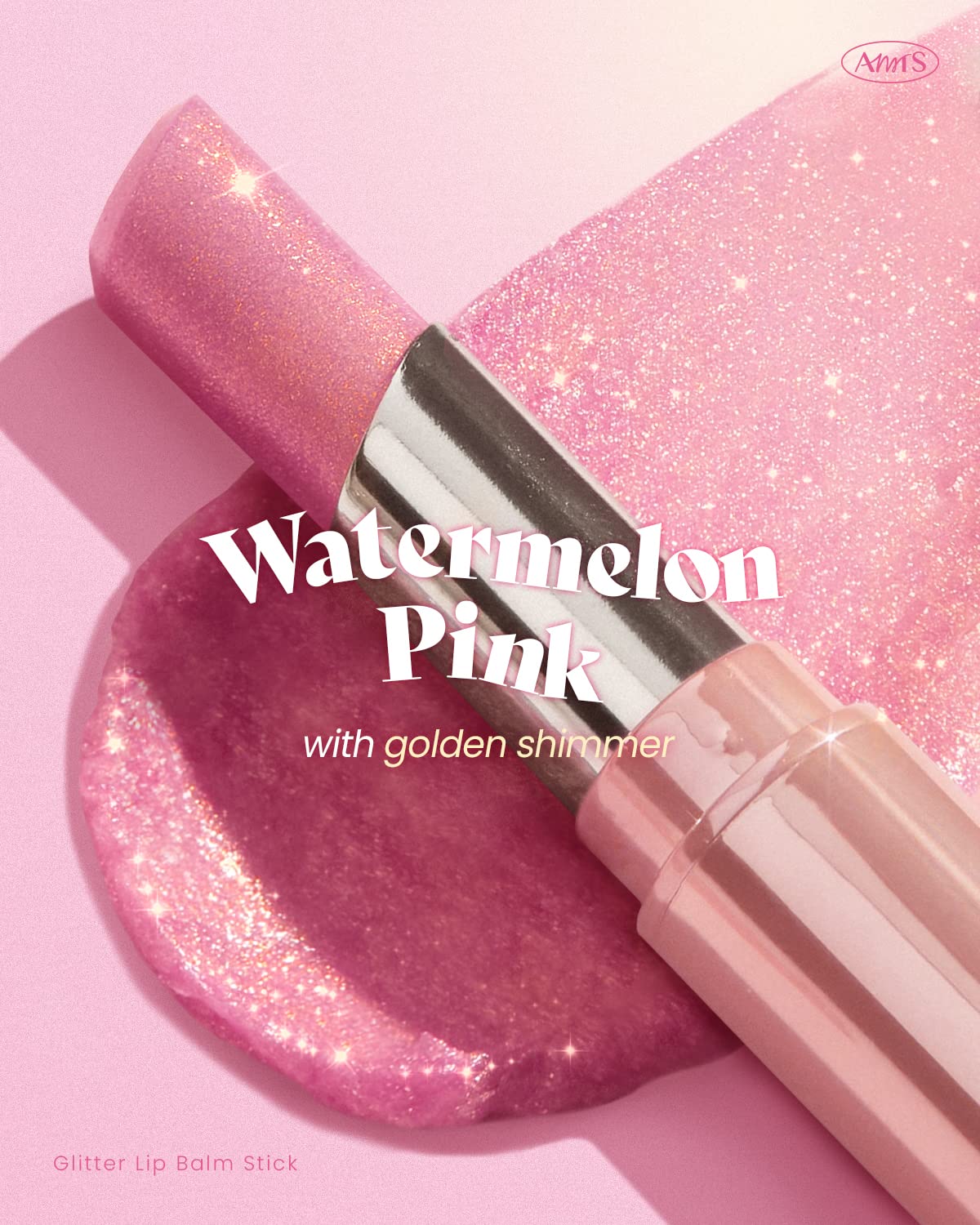 AMTS Aurora Lights Lip Balm - Hydrating Glitter Lipstick for Dry Lips | Korean Beauty Lip Tint | Perfect for Daily Makeup & Night Out