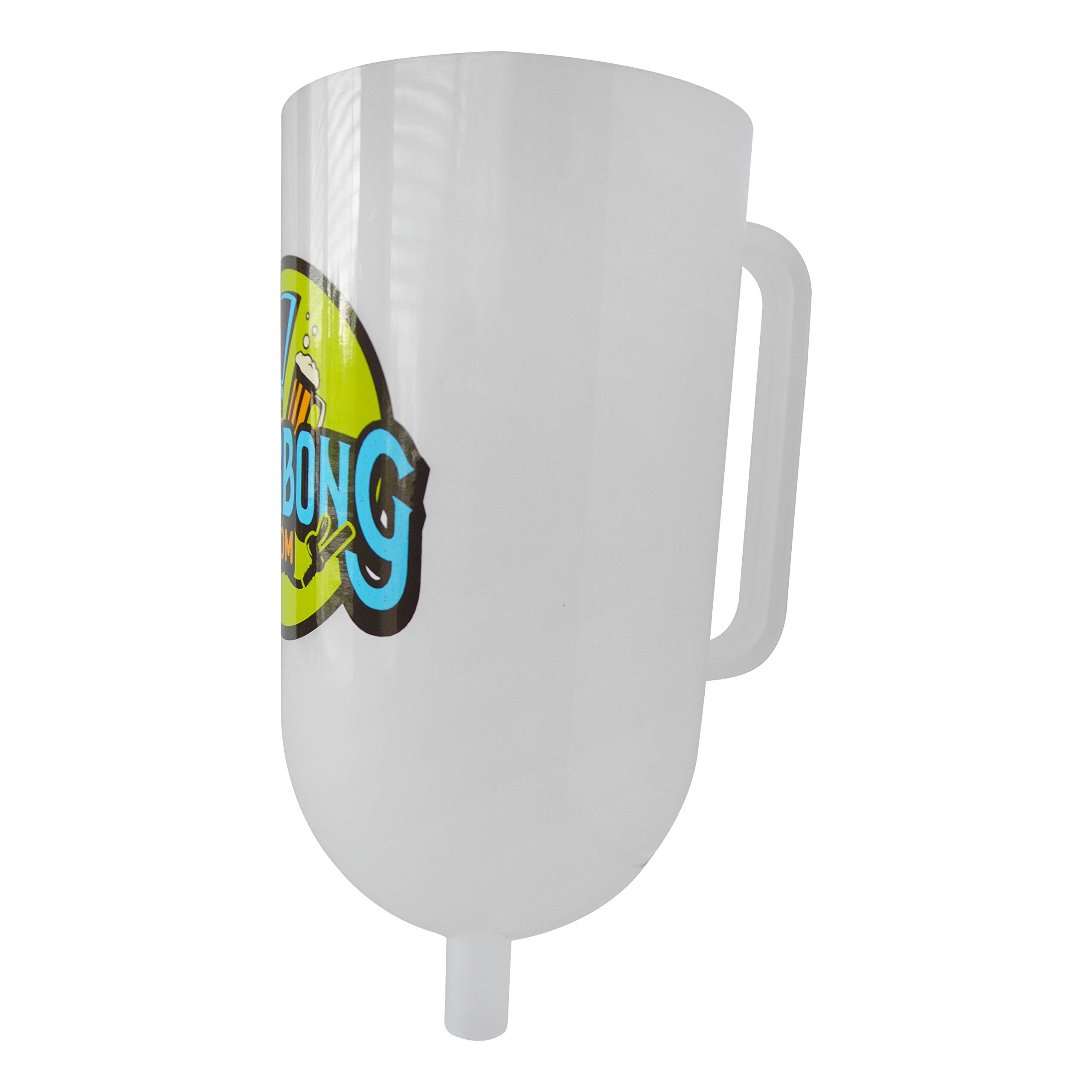 Double Extreme Beer Bong - 140oz Capacity with Valves & 3ft Tube - Large Clear Beer Funnel for Parties, Tailgating & College Events