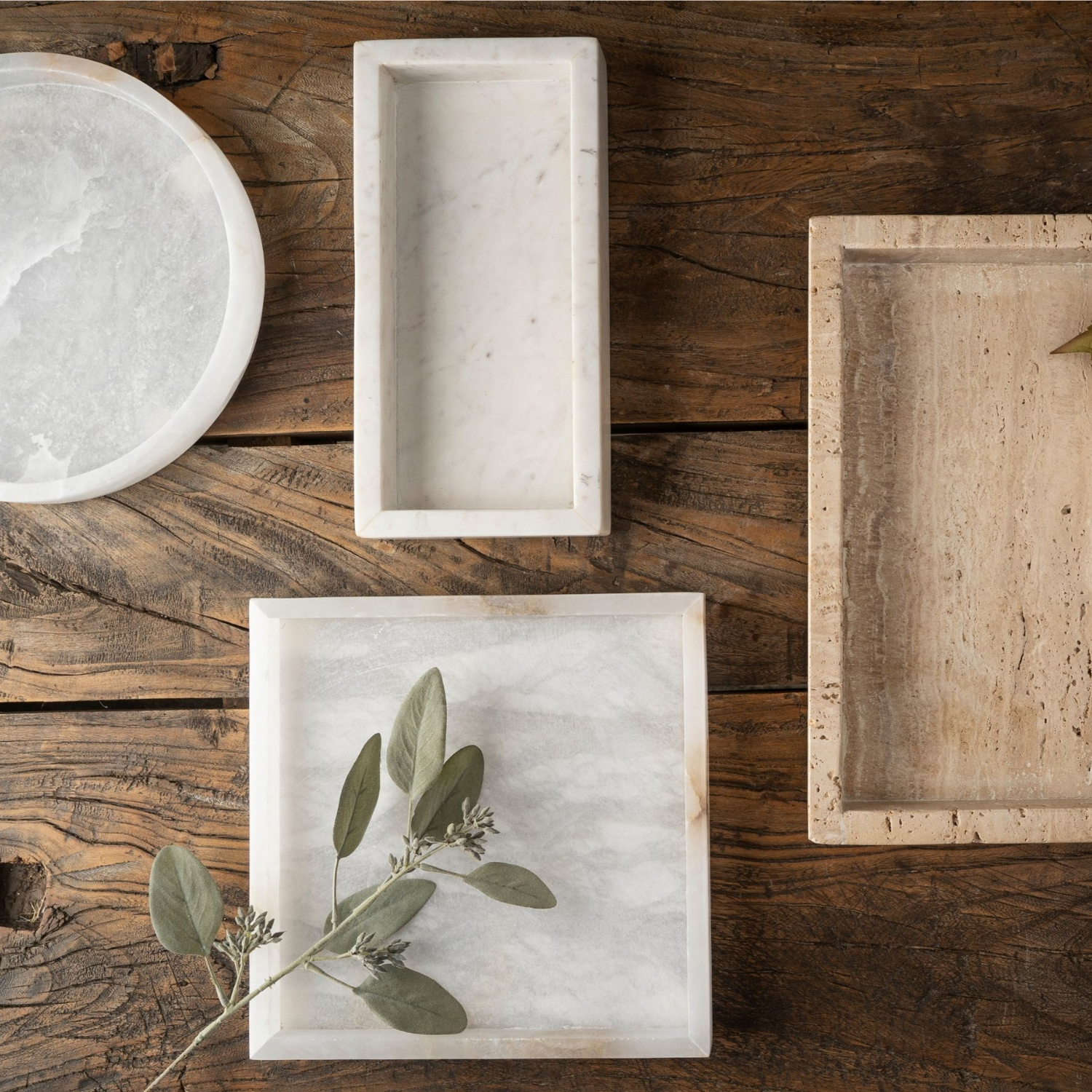 Elegant Alabaster Rectangular Serving Tray - Perfect for Home Decor, Dining & Entertaining - Ideal for Weddings, Parties & Gifts