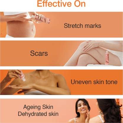 FORESTER Stretch Mark Removal Oil - 100ml Natural Body Care for Pregnancy & Postpartum Skin Hydration - Perfect for Moms & Weight Loss Journey