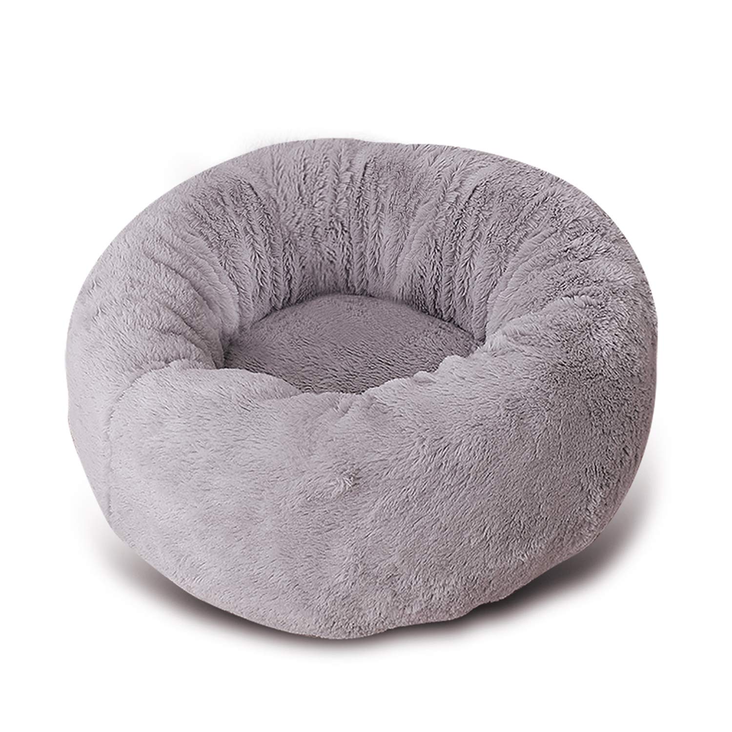 Round Cat Bed & Dog Bed - Soft & Cozy Pet Bed Machine Washable for Indoor & Outdoor Use - Perfect for Couch, Floor & Travel