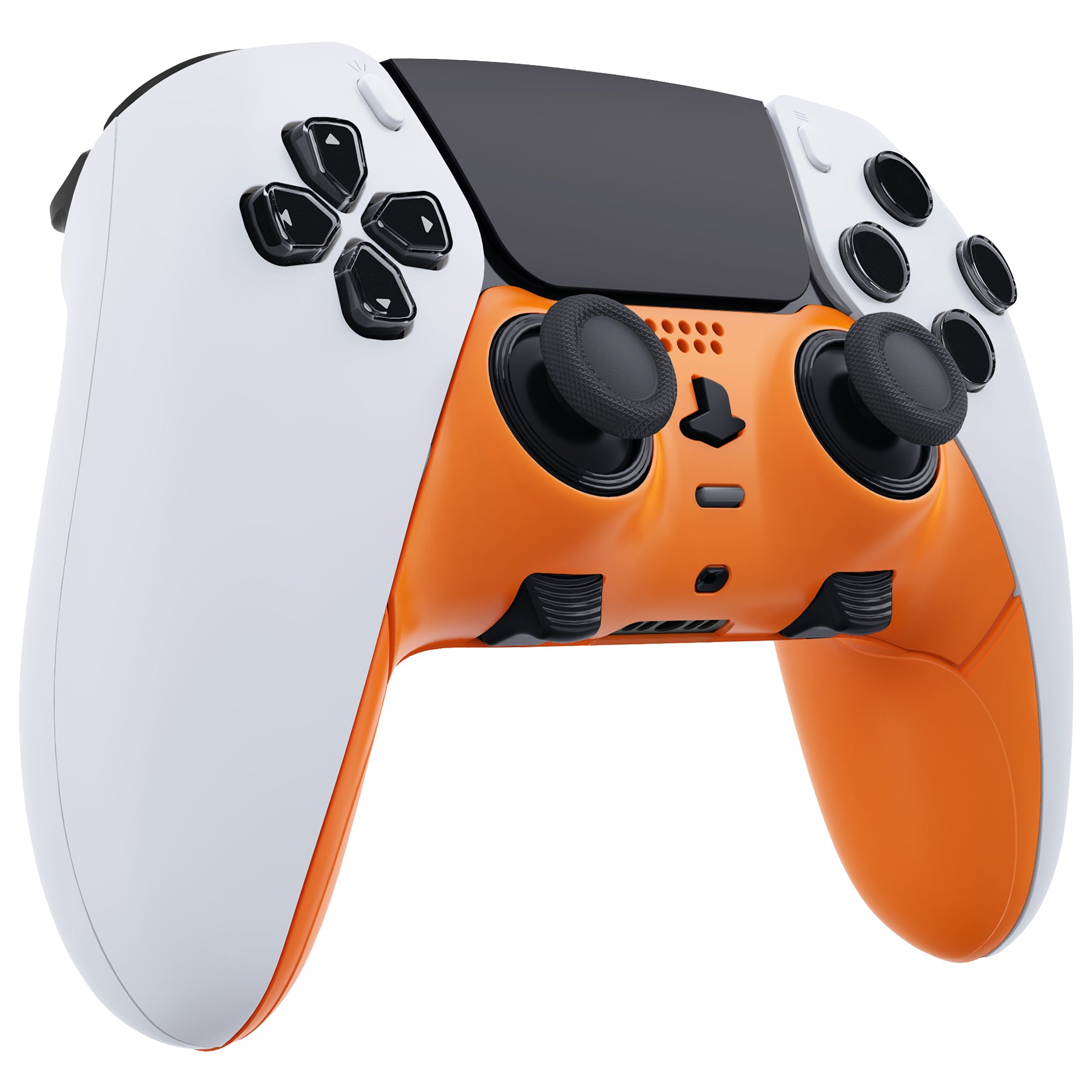 eXtremeRate Orange PS5 Edge Controller Shell - DIY Replacement Front & Back Cover with Custom Plates | Compatible with PS5 Edge Controller (CXQEGP002) | Gaming Accessories for Enhanced Customization & Style