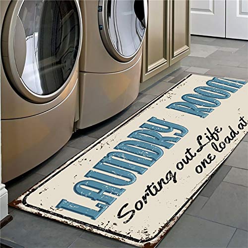 HLXX Non-Slip Floor Mat - Waterproof Laundry Room Rug, Entrance Doormat, Bath Mat for Home Decor - 40x60cm (A2 Size) - Perfect for Laundry Rooms, Bathrooms, Entryways & Balconies