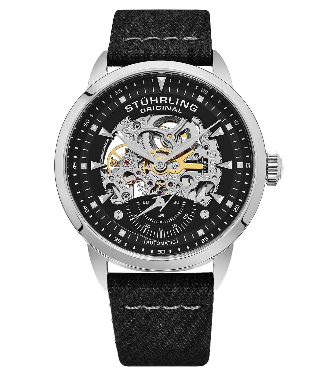 Legacy 871 Automatic 44mm Skeleton Watch for Men - Stainless Steel Mechanical Timepiece with Transparent Dial - Perfect for Business, Formal Occasions & Luxury Gift Giving