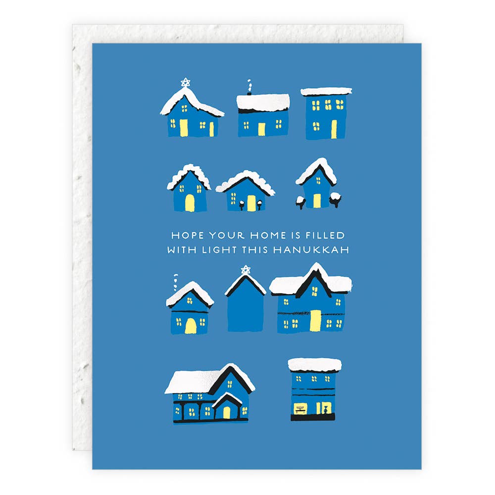 Hanukkah Homes | Beautiful Hanukkah Greeting Cards for Family & Friends - Perfect for Holiday Wishes, Jewish Celebrations & Festive Decor