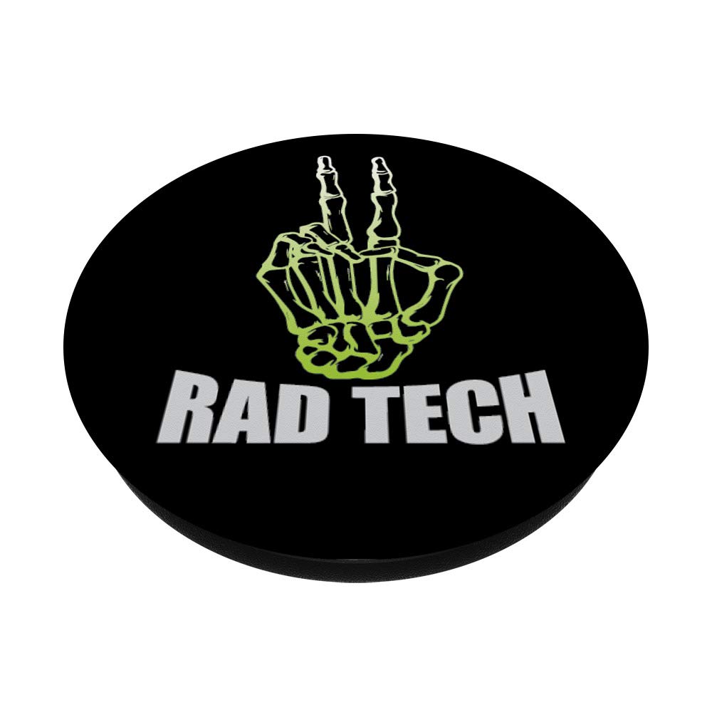 Rad Tech Skeleton Hand Peace Sign - Unique Radiology Gifts for Medical Professionals - Perfect for Office Decor, Halloween Decorations & Medical Student Graduation Gifts
