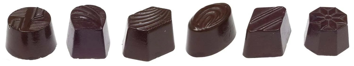6 Assorted Shapes Chocolate Mold - 36 Forms for Baking, Candy Making & DIY Desserts - Perfect for Holidays, Parties & Gifts