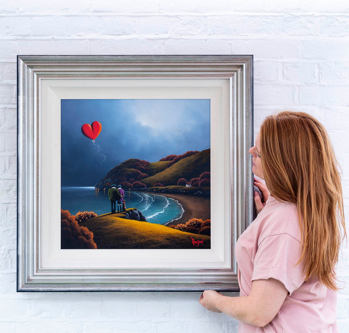 Original Family Love Reflection - Heartwarming Home Decor for Living Room & Bedroom - Perfect Gift for Anniversaries & Family Gatherings