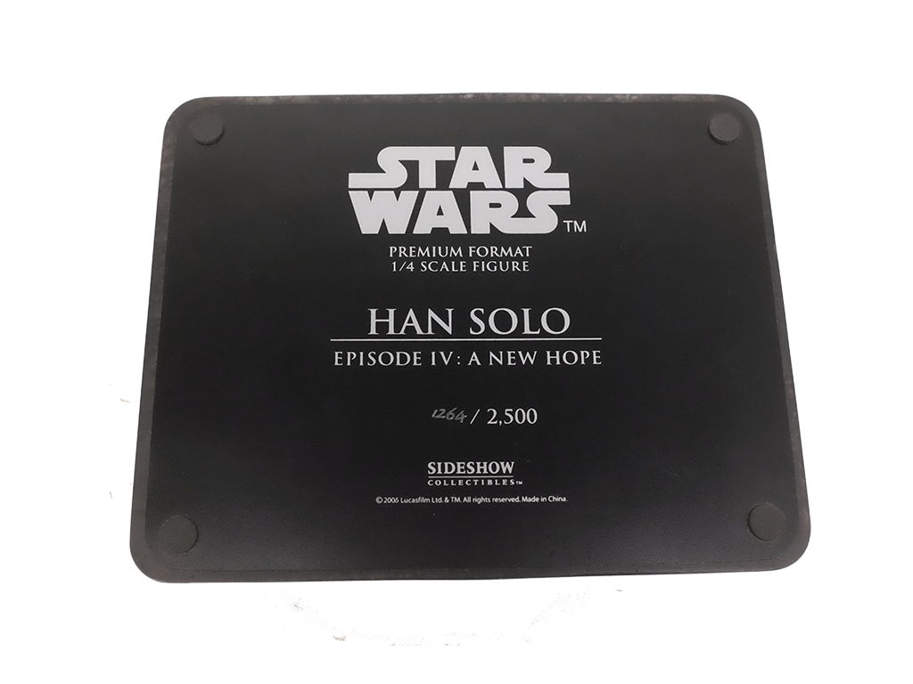 Han Solo Star Wars 1/4 Scale Figure - Episode IV A New Hope Sideshow Collectible (Limited Edition of 2500) - Perfect for Display & Star Wars Fan Collections