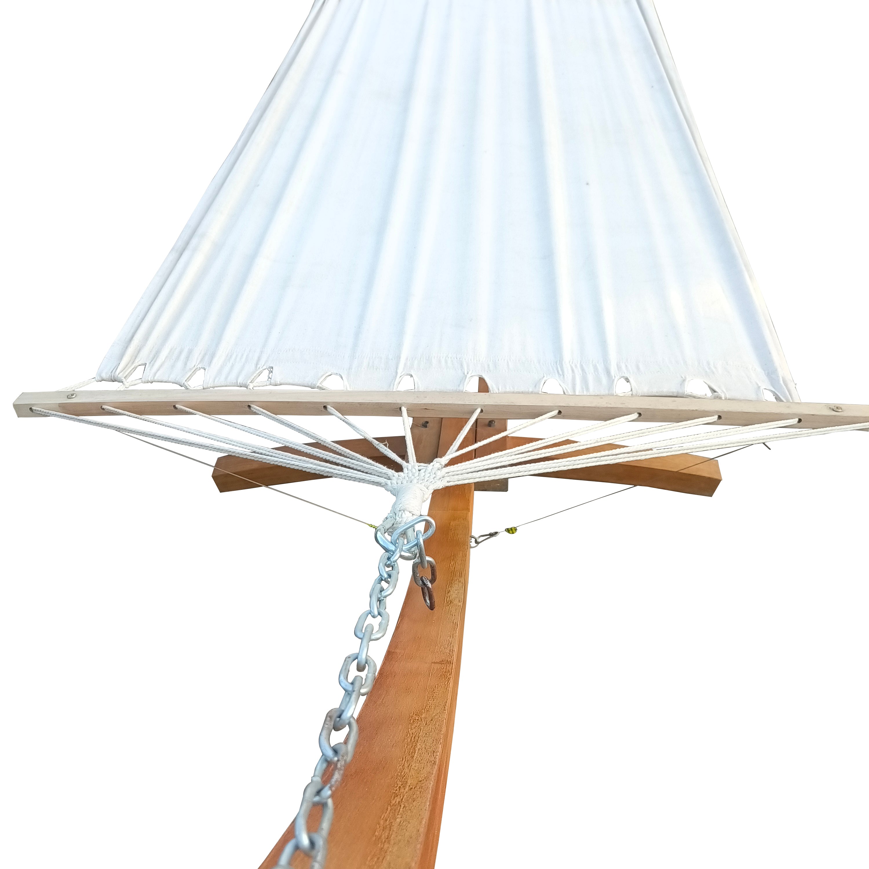 1 Person Hammock with Stand Set - Portable Indoor/Outdoor Hammock with Plywood & Canvas - Perfect for Backyard, Patio, Camping & Relaxation