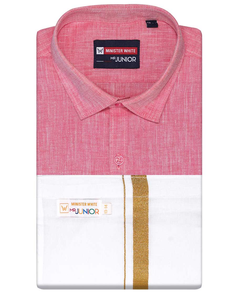 Premium Blue Cotton Shirt with Contrast Dhoti for Boys - Stylish & Comfortable Kids Ethnic Wear - Perfect for Festivals, Weddings & Special Occasions