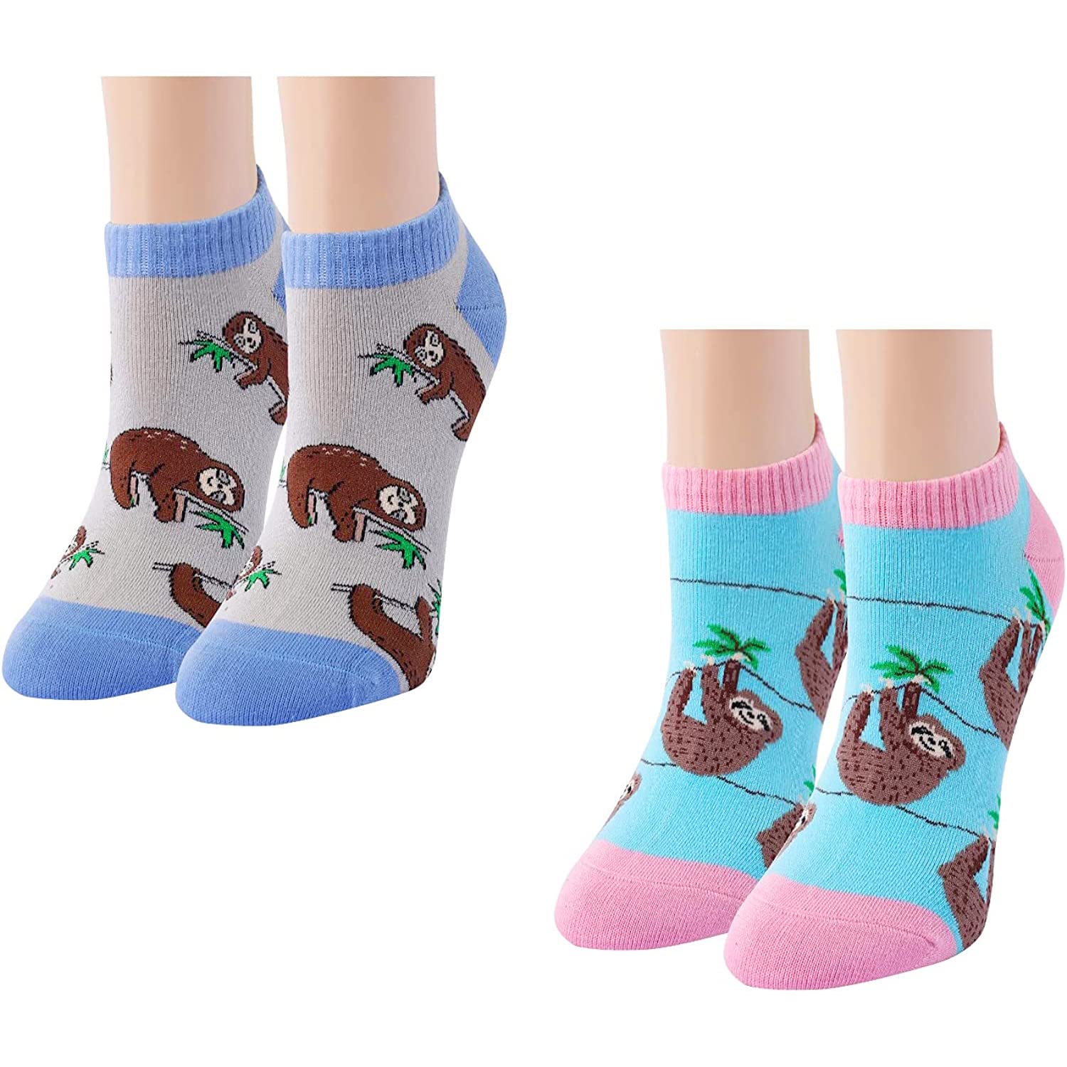 Funny Teeth Socks for Women - 2 Pack Novelty Gift for Dental Assistants, Corgi & Flamingo Lovers - Perfect for Halloween, Christmas Gifts & Office Humor
