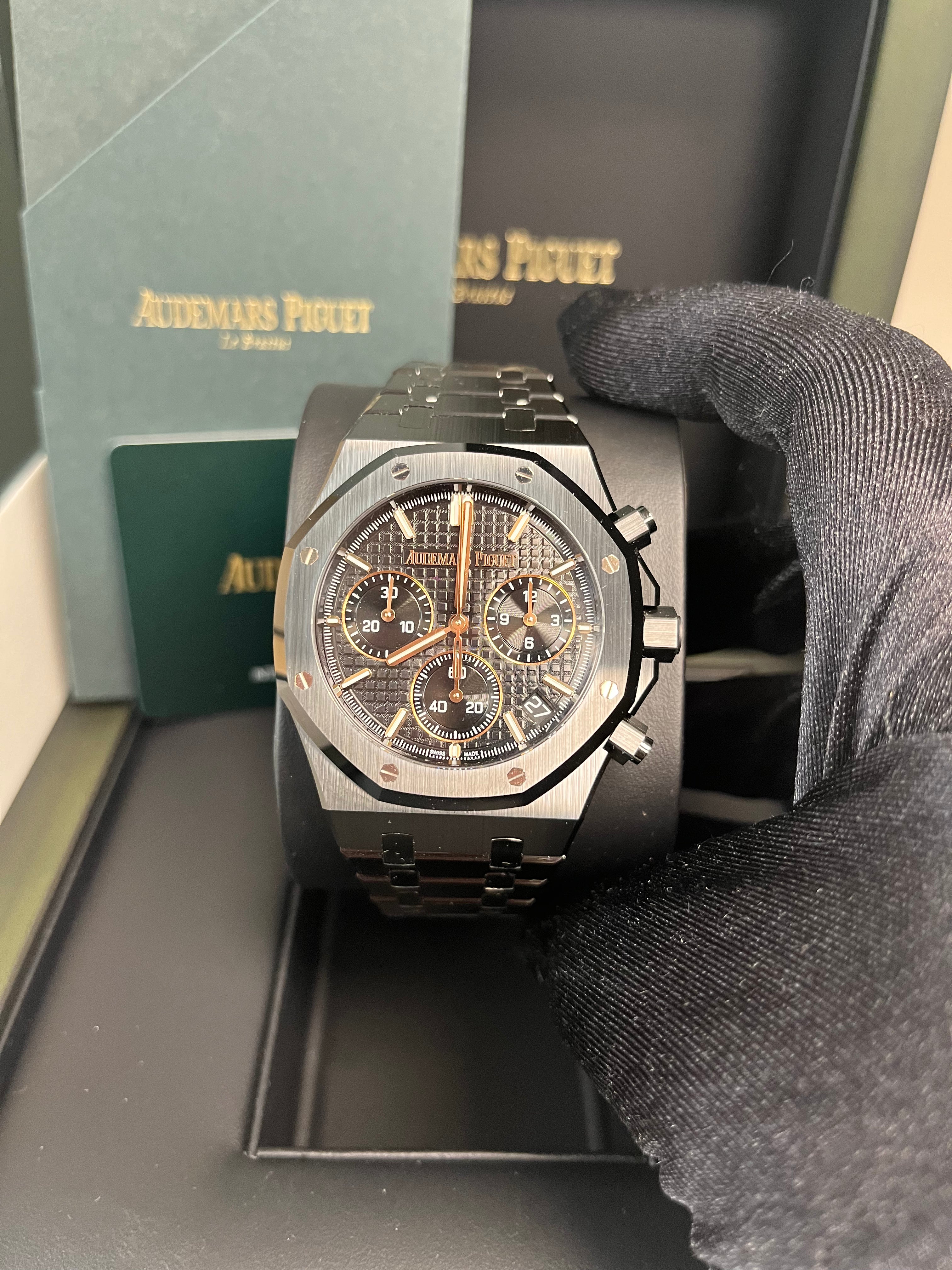 Audemars Piguet Royal Oak Chronograph 41mm Ceramic Men's Watch 26240CE.OO.1225CE.01 - Luxury Swiss Automatic Timepiece for Business & Formal Occasions
