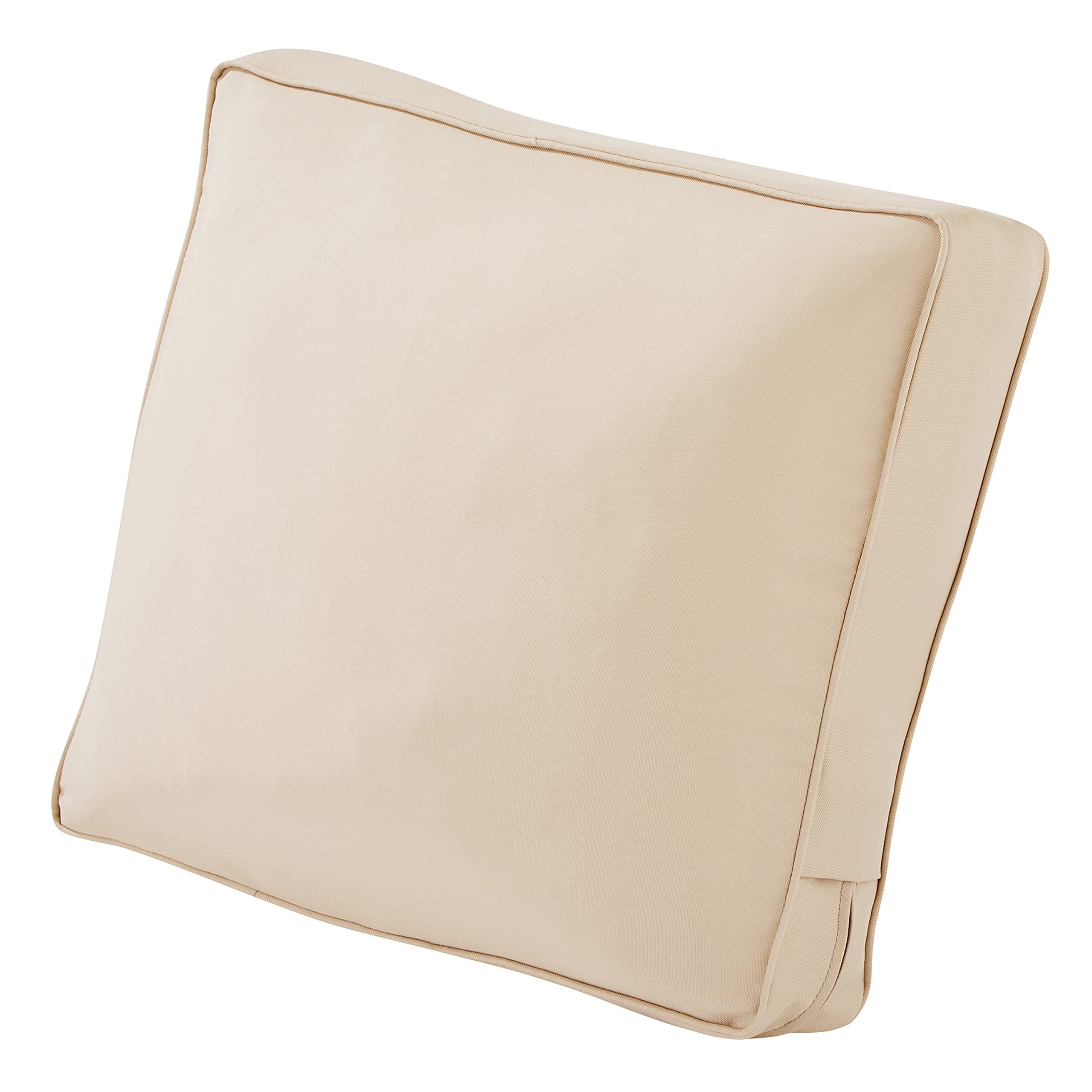 Classic Accessories Montlake FadeSafe Patio Lounge Chair & Loveseat Back Cushion - 23x20x4 Inch, Antique Beige - Waterproof Outdoor Furniture Cushions for Deck, Poolside & Garden Relaxation