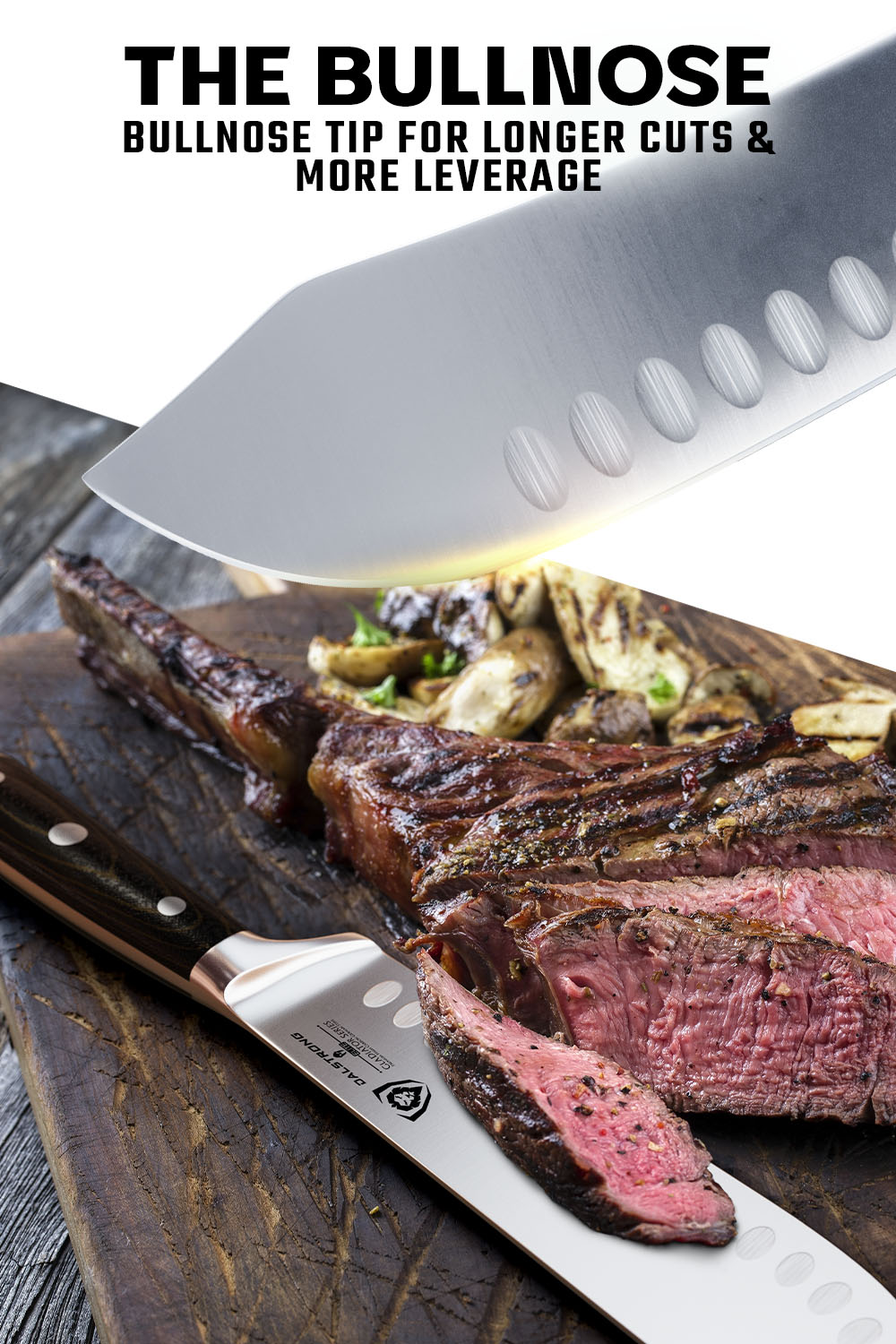 Dalstrong Gladiator Series Bull Nose Butcher & Breaking Knife 8