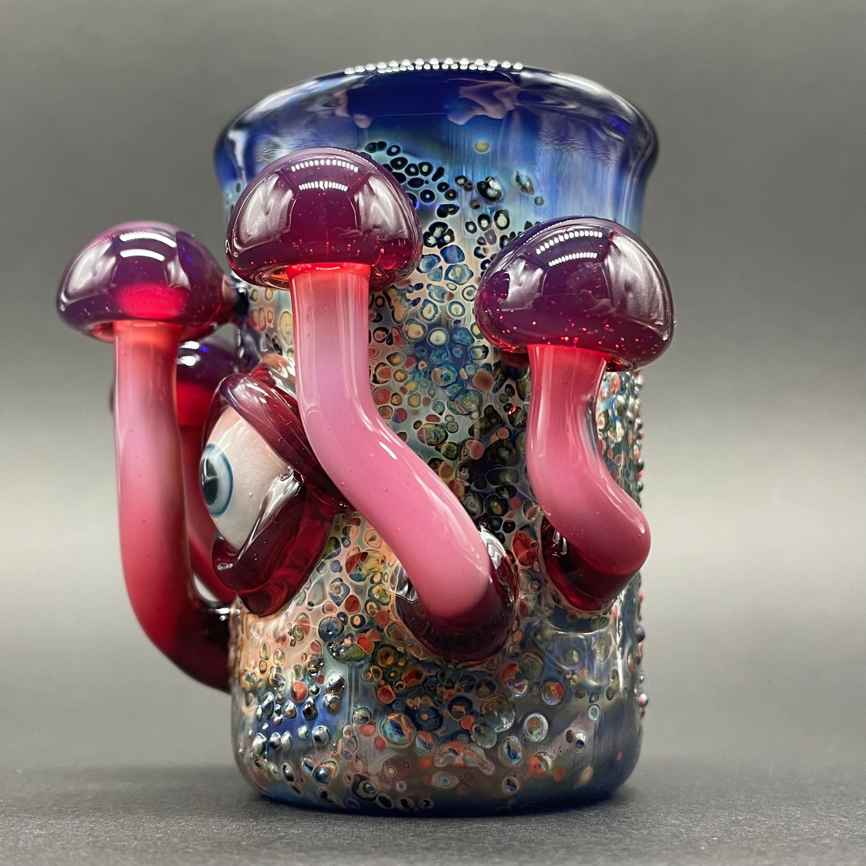 Premium Phoenix Mushroom Shot Glass Set - Unique Ceramic Drinking Cups for Tequila, Whiskey & Cocktails - Perfect for Parties, Bars & Home Decor