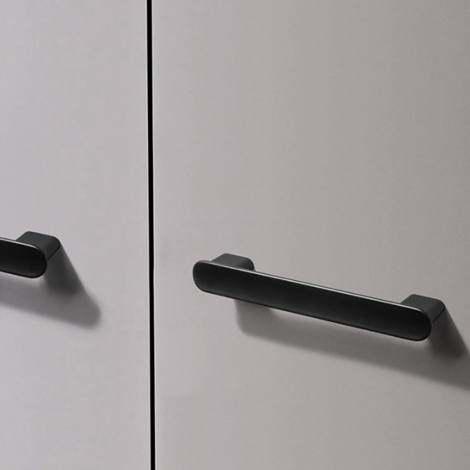 Zinc Alloy Cabinet Knobs and Pulls - 128mm Hole Center Black Kitchen Drawer Handles, Cupboard Door Handles for Bedroom Closet & Furniture Hardware Decoration | Perfect for Modern Kitchen Remodeling and DIY Home Upgrade