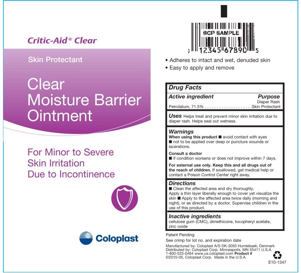 Critic-Aid Clear Moisture Barrier Ointment - 2.5oz Tube (Case of 12) - CP7566 | Skin Protectant for Incontinence, Wound Care & Pressure Ulcer Prevention | Ideal for Nursing Homes & Home Healthcare