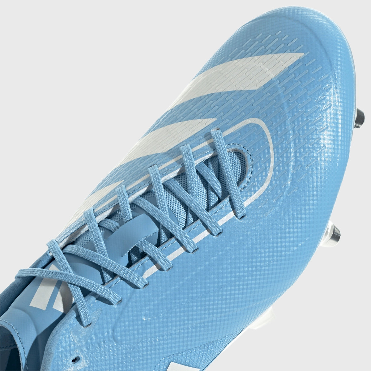 Adidas Adizero RS15 Ultimate SG Rugby Cleats - Light Blue | Lightweight Football Shoes for Rugby & Soccer | Perfect for Wet & Soft Ground Play