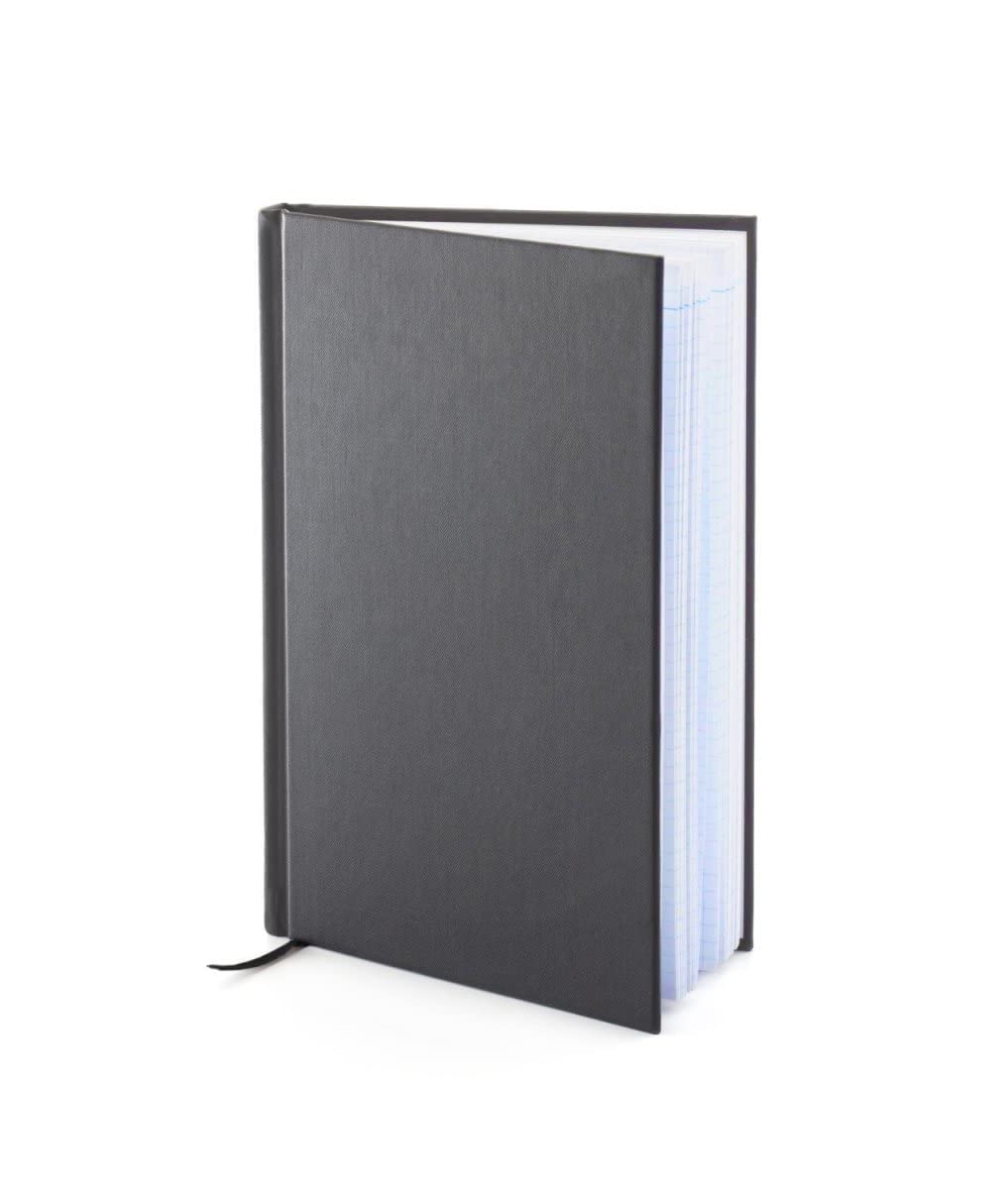 N2-B Field DuraCover Notebook - 5.5 x 8.5 Inches (14 x 21.5 cm), 136 Pages, Gray Saturated Weave, Permanent Bound, 70lb Heavyweight Paper - 6-Pack Grid Style - Perfect for Journaling, Sketching & Field Notes