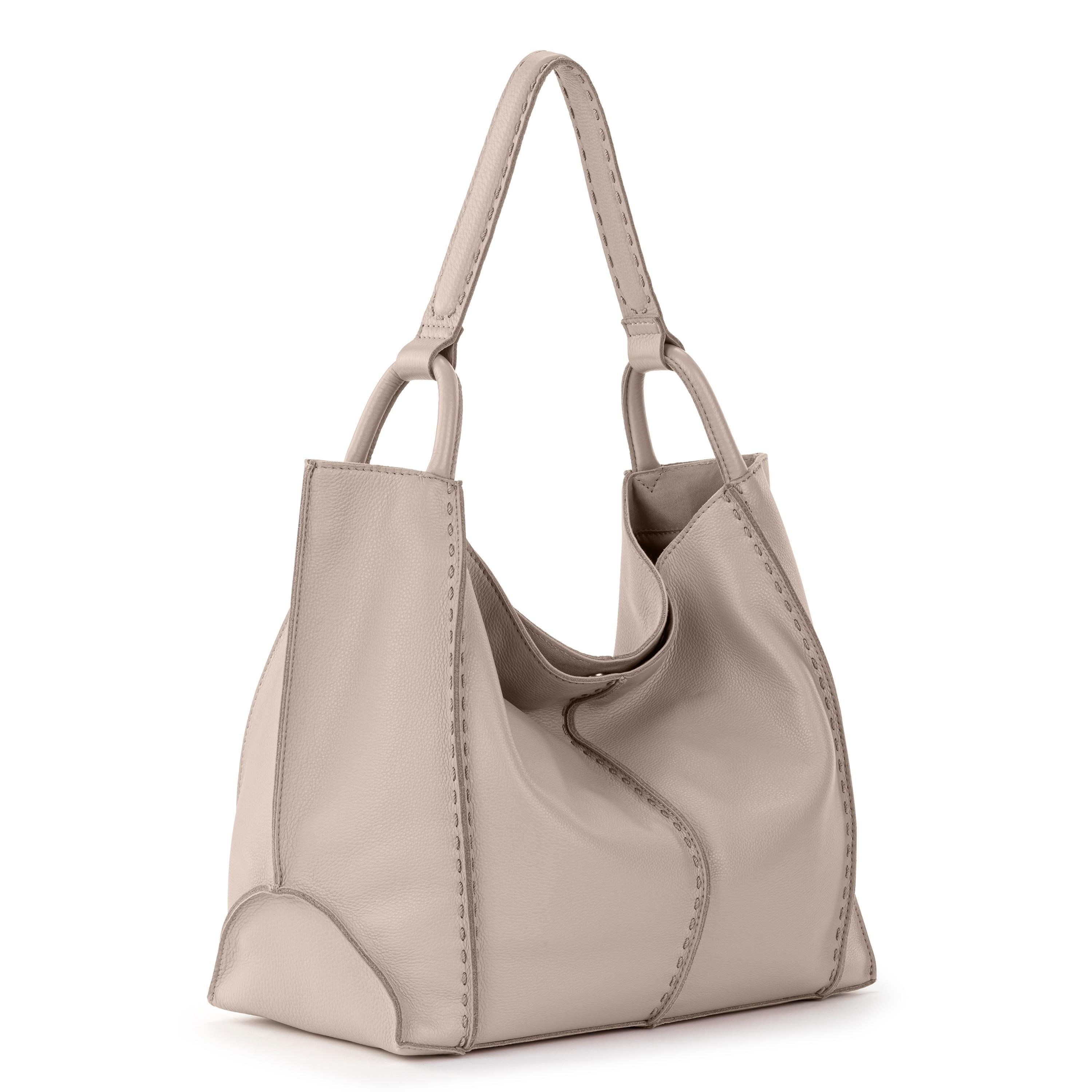 Los Feliz Large Leather Tote Bag - Premium Sand Color - Perfect for Work, Travel & Everyday Use