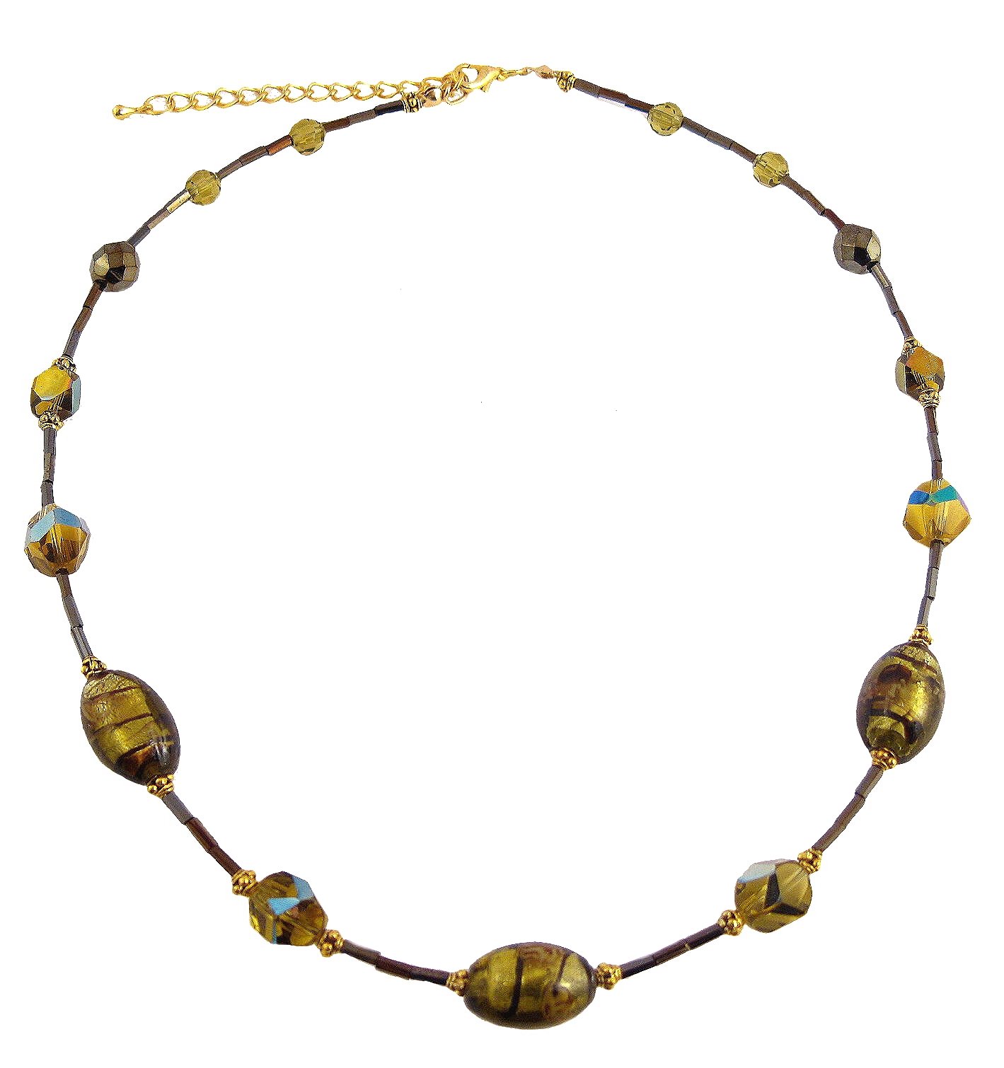 Elegant Sage Green Glass Bead Necklace and Earring Set for Women | Bohemian Jewelry Gift for Her | Perfect for Weddings, Parties & Everyday Wear
