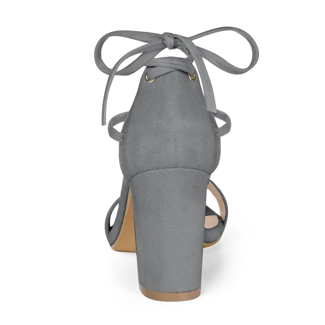 Allegra K Women's Strappy Tie-Up Chunky High Heel Sandals - Sexy Summer Dress Shoes for Parties, Weddings & Date Nights