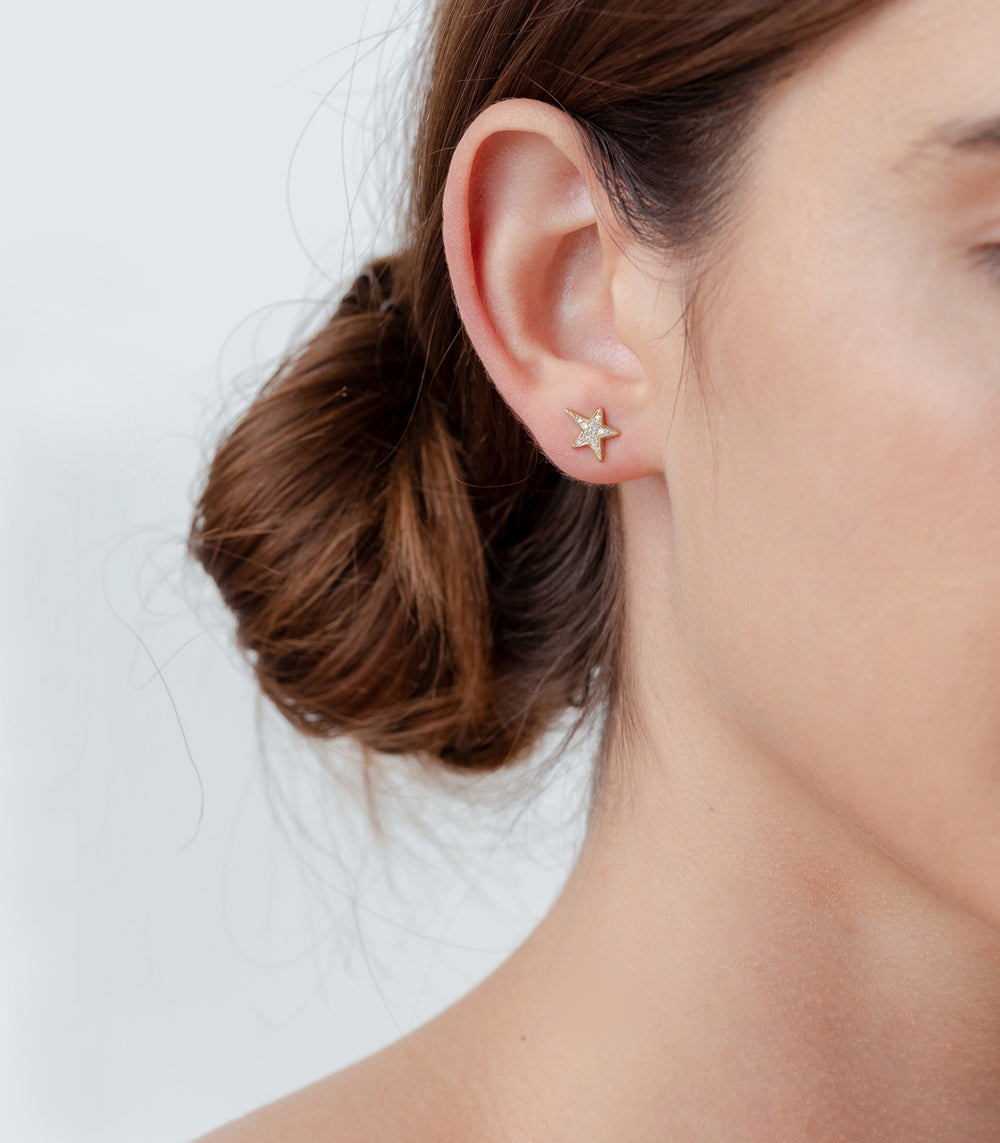 Shooting Star Earrings for Women - Dainty Gold Plated Celestial Jewelry - Perfect for Parties, Weddings & Everyday Wear