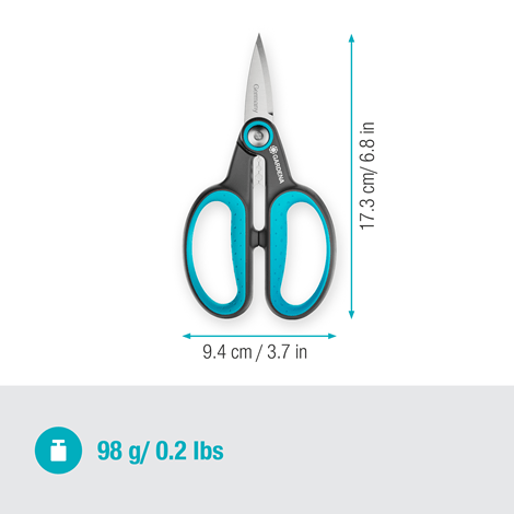Gardena Herbcut - Premium Stainless Steel Herb Scissors for Kitchen, Cooking & Gardening - Perfect for Chopping Fresh Herbs, Vegetables & Flowers - Ideal for Home Chefs & Gardeners