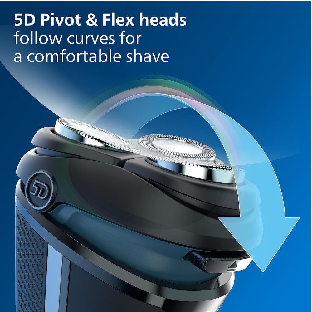 PHILIPS S3133/51 3000 Series Electric Shaver with Pop-Up Trimmer for Men - Wet & Dry Shaving, Travel & Daily Grooming