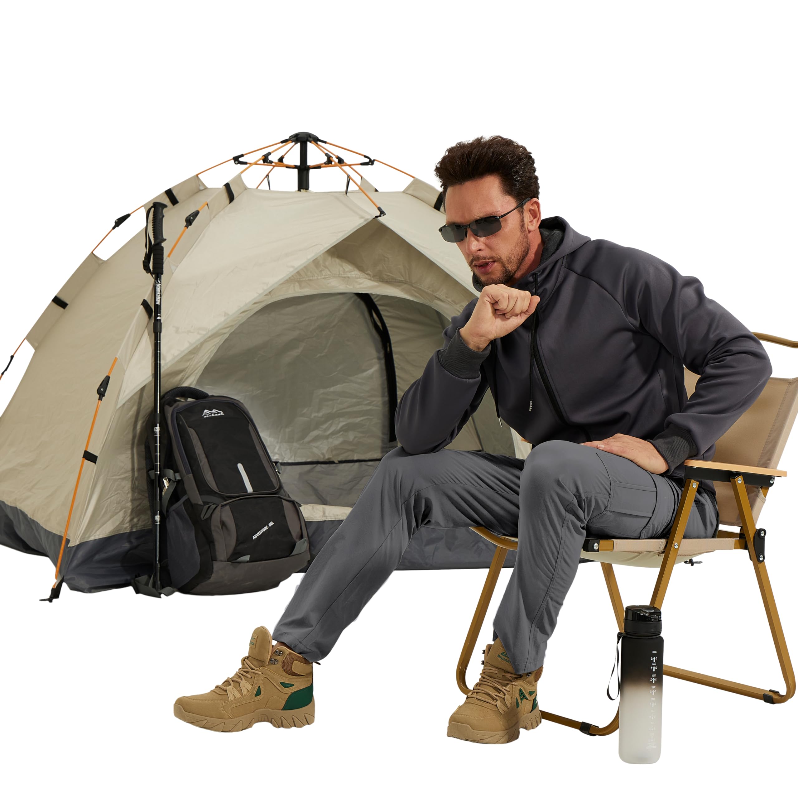 **NATUVENIX Men's Lightweight Hiking Pants - Quick Dry, Water Resistant Cargo Pants for Travel, Work & Fishing - Durable Outdoor Adventure Pants**    *(Perfect for hiking, camping, fishing, and everyday outdoor activities!)*