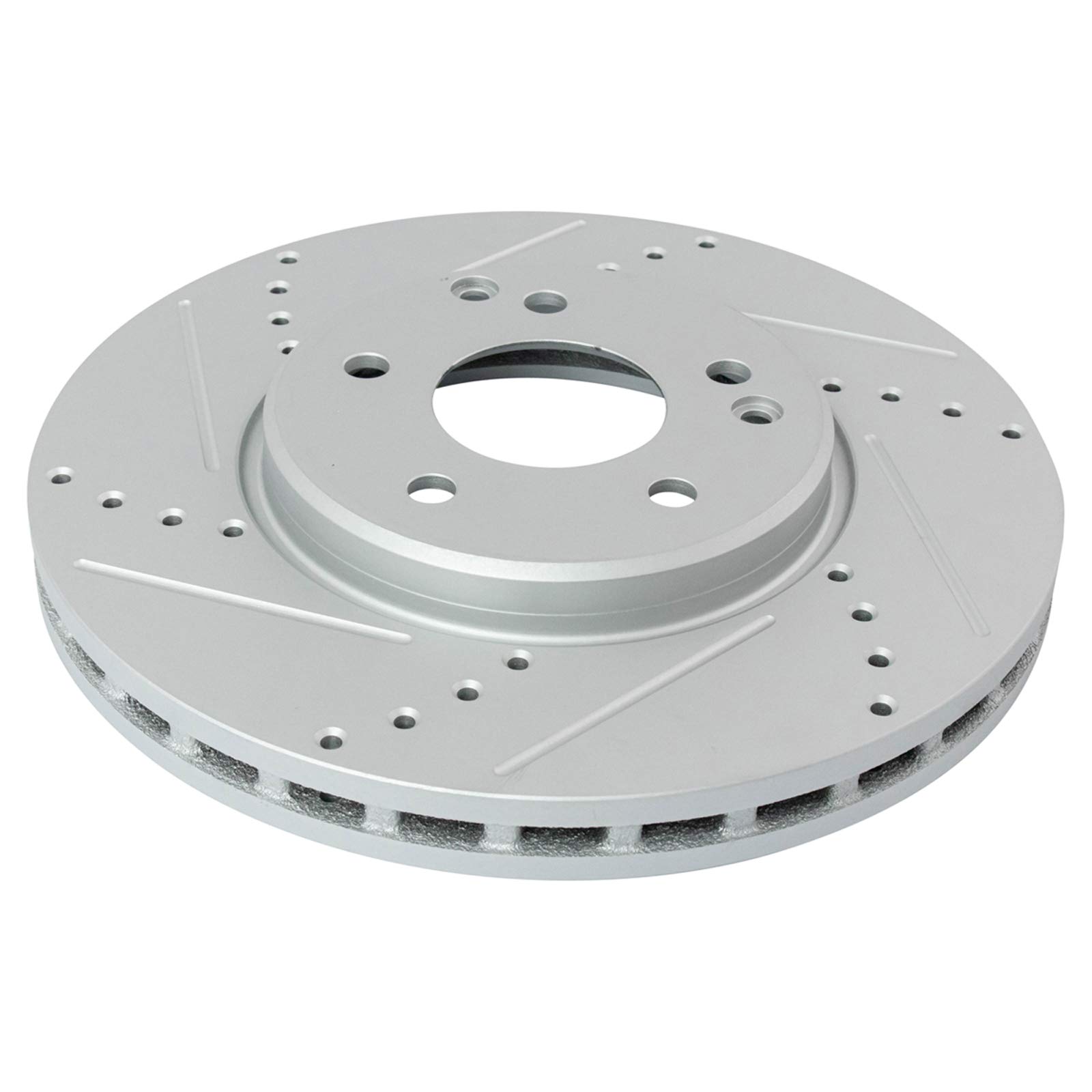 TRQ Premium Ceramic Brake Pads & Performance Rotors Front Kit - Compatible with Chrysler 300, Mercedes C-Class - Perfect for Daily Commuting & High-Performance Driving