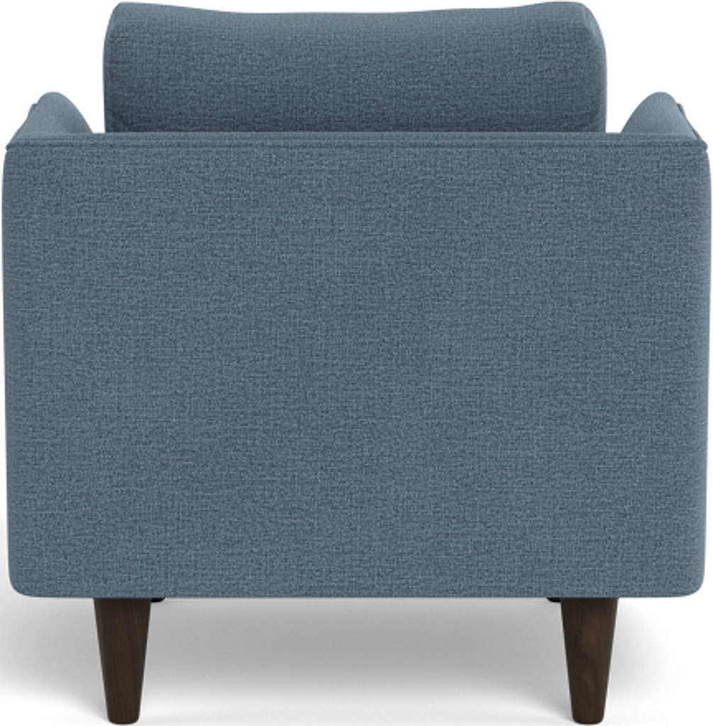 Rainey 35 Armchair - Modern Accent Chair for Living Room, Bedroom & Office - Comfortable Upholstered Lounge Chair with Wooden Legs - Perfect for Reading, Relaxing & Home Decor