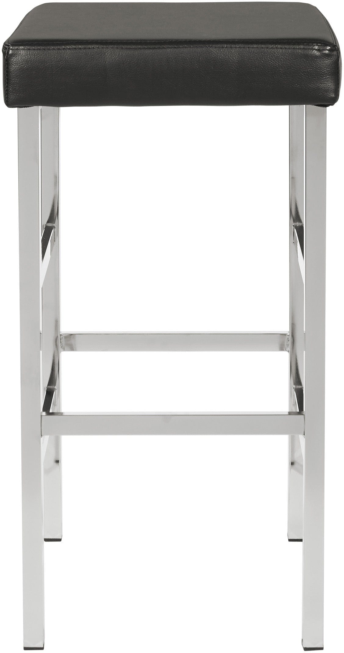 Office Star Polished Chrome Backless Bar Stool - 24