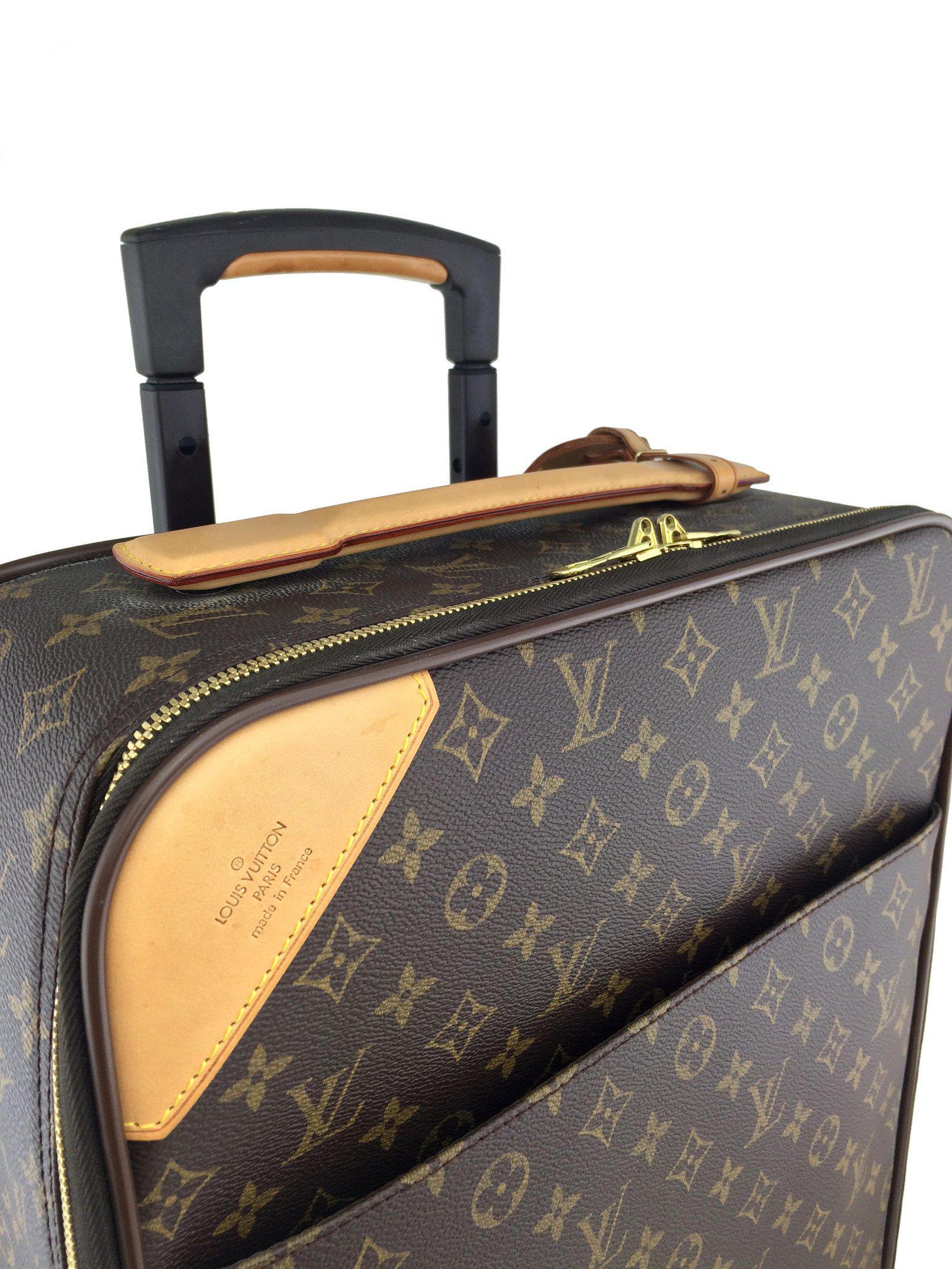 Louis Vuitton Pegase 50 Monogram Canvas Rolling Suitcase - Luxury Travel Luggage for Business Trips & Vacations - Durable Spinner Carry-On with TSA Lock