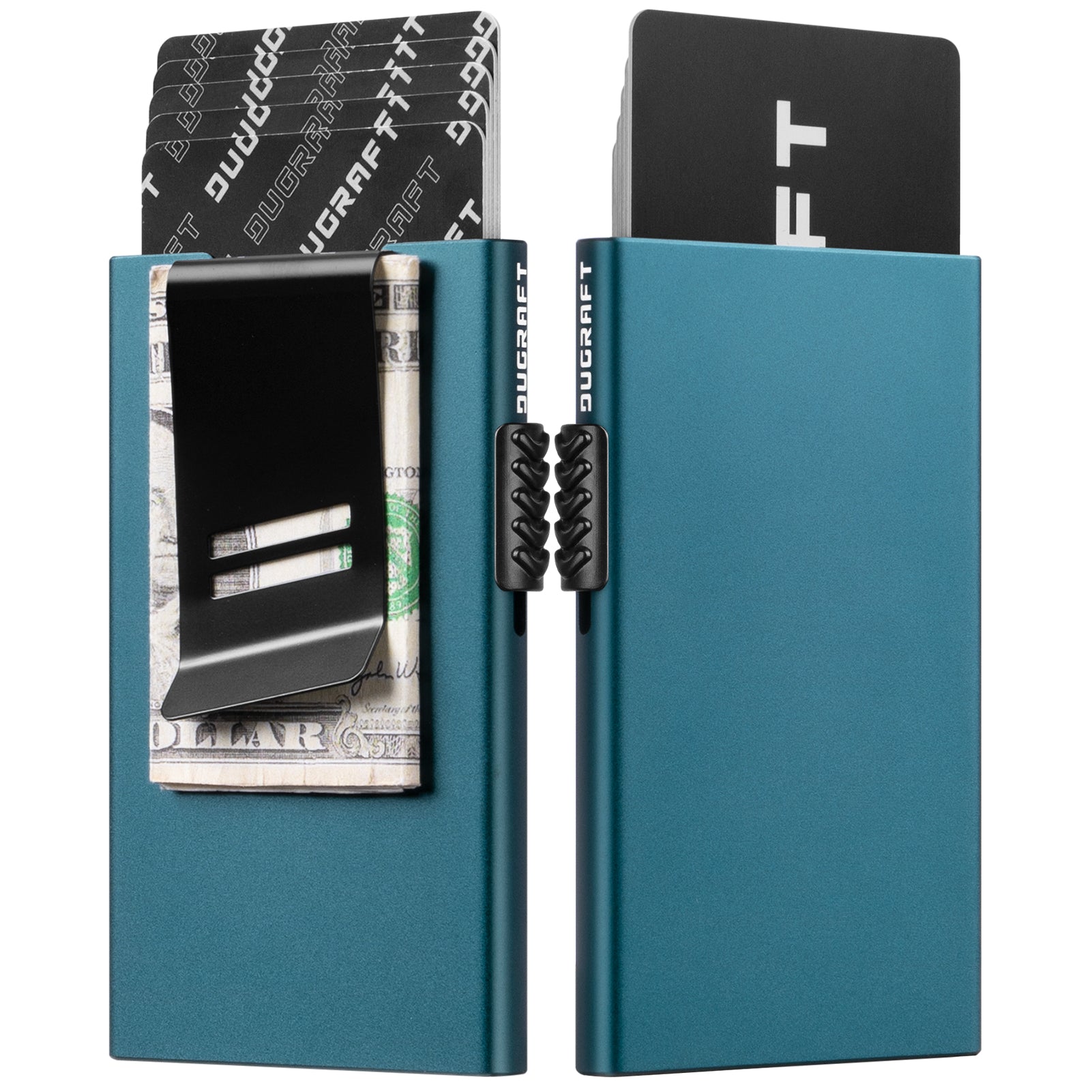Premium DC200C Men's RFID Blocking Credit Card Holder with Money Clip - Slim Wallet for Travel, Business & Everyday Use