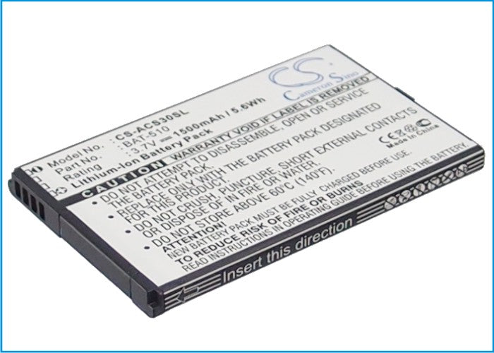Acer Iconia Smart S300 Replacement Battery - High Capacity 1500mAh Li-ion Cell Phone Battery for Acer Smartphones | Perfect for Travel, Work & Emergency Power Backup