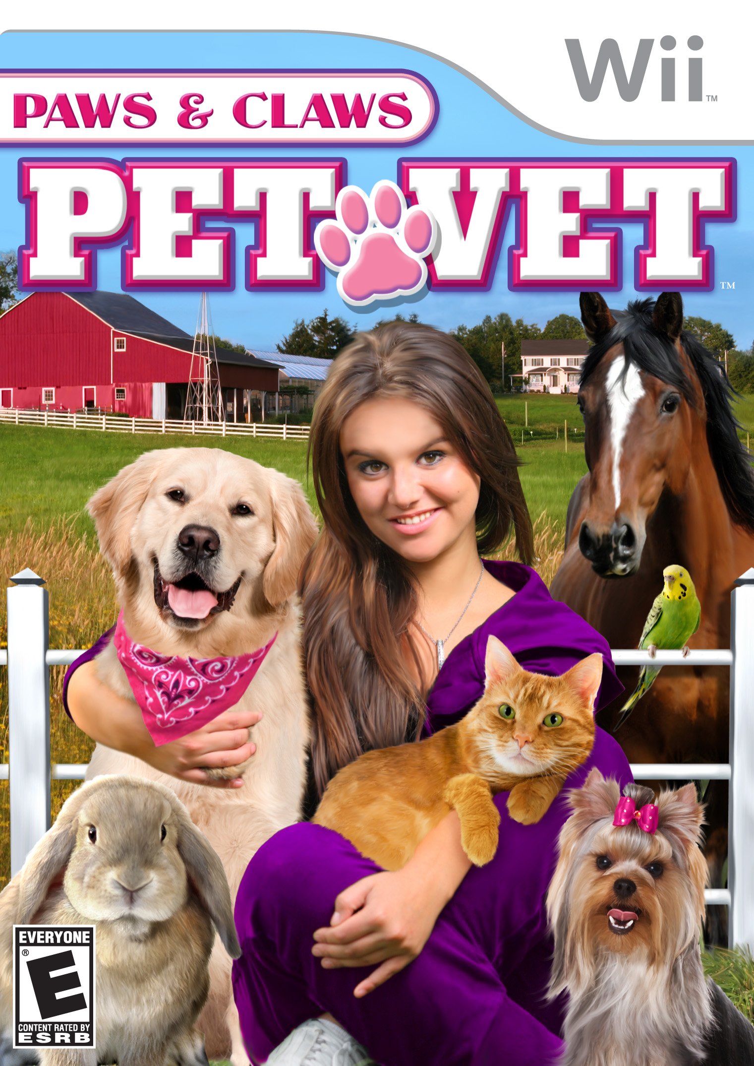 Paws And Claws Pet Vet - Nintendo Wii Game for Kids | Virtual Pet Care & Animal Doctor Simulation | Fun Family Game Night Activity