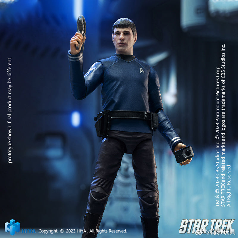 1/18 HIYA 4inch Action Figure Exquisite Mini Series STAR TREK 2009 Spock Collectible Toy - Perfect for Display, Gifts & Star Trek Fans Collection